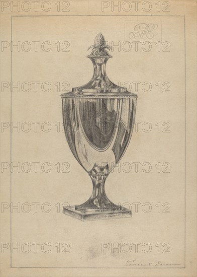 Silver Sugar Urn, c. 1936.