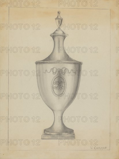 Silver Sugar Urn, c. 1936.