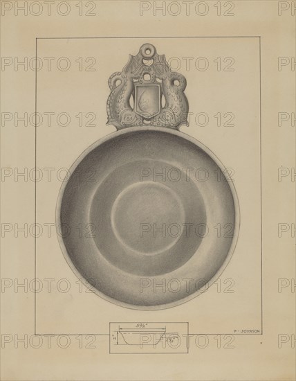 Pewter Porringer, c. 1936.
