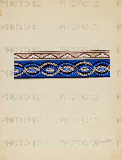 Wall Paper Border, c. 1936.