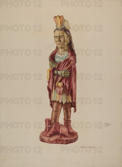 Cigar Store Indian, c. 1941.