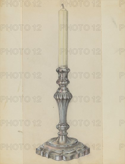 Silver Candlestick, c. 1936.