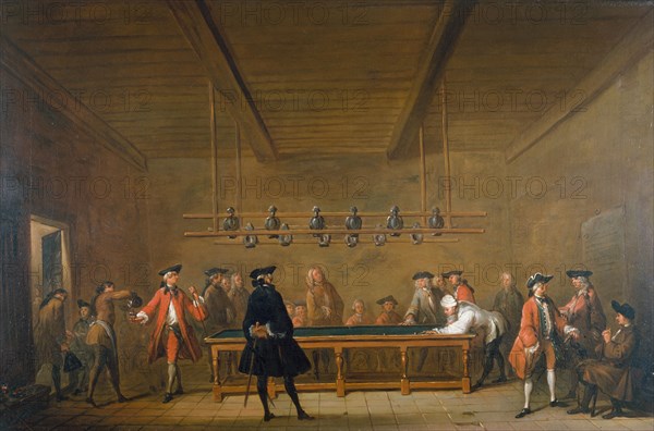 Billiard Party, c1720.