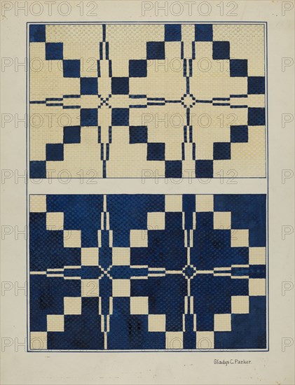 Woven Bedspread, c. 1936.