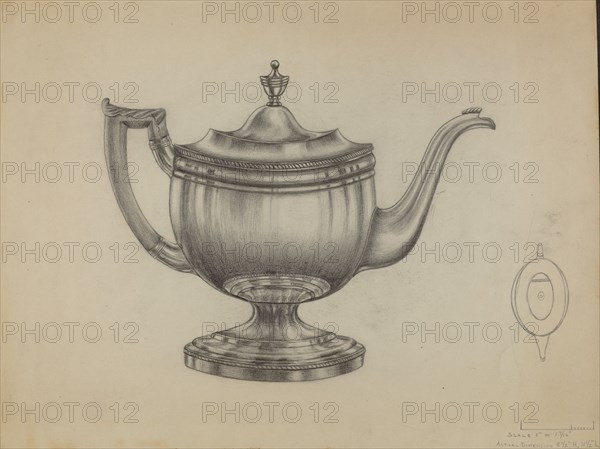 Silver Teapot, 1935/1942.