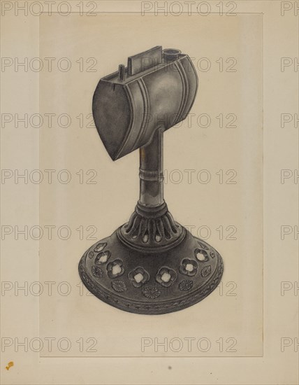 Lard Oil Lamp, 1935/1942.