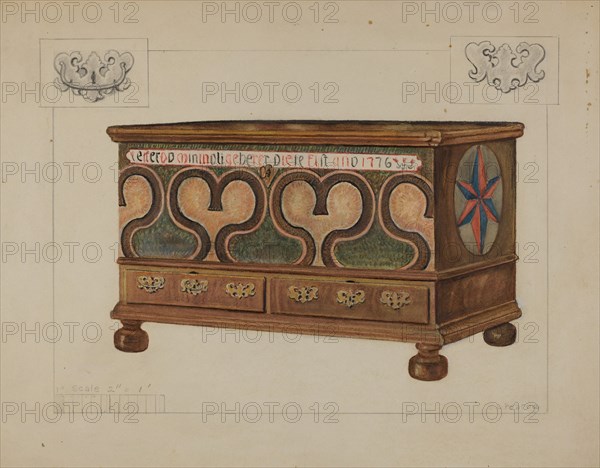 Pa. German Chest, c. 1936.