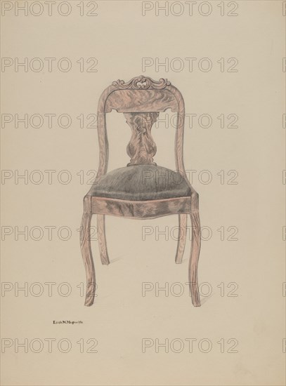 Fiddle-back Chair, c. 1937.