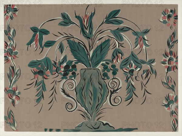 Hand Painted Wall, c. 1939.