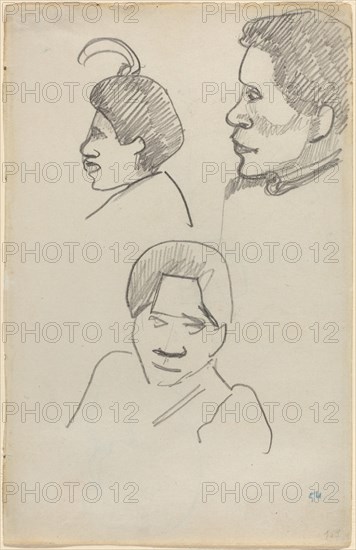 Tahitian Heads, c. 1891/1893.