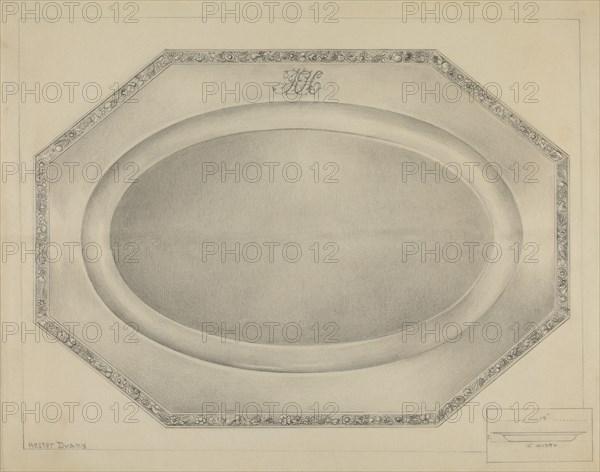 Silver Meat Platter, c. 1936.