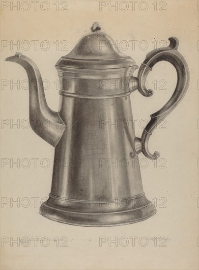 Pewter Coffee Pot, 1935/1942.