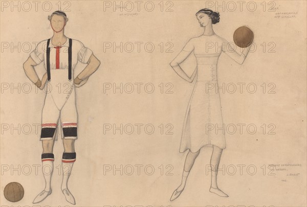 Costume Study for "Jeux", 1913.