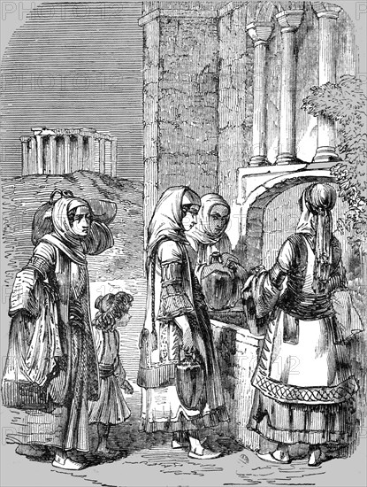 'Greek Women at a Fountain', 1854. Creator: Unknown.