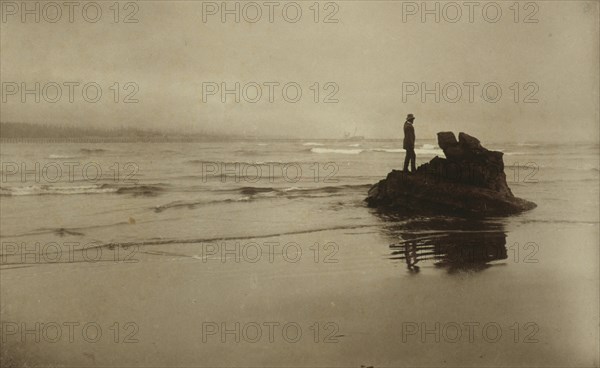 Looking seaward, 1889. Creator: Myra Albert Wiggins.