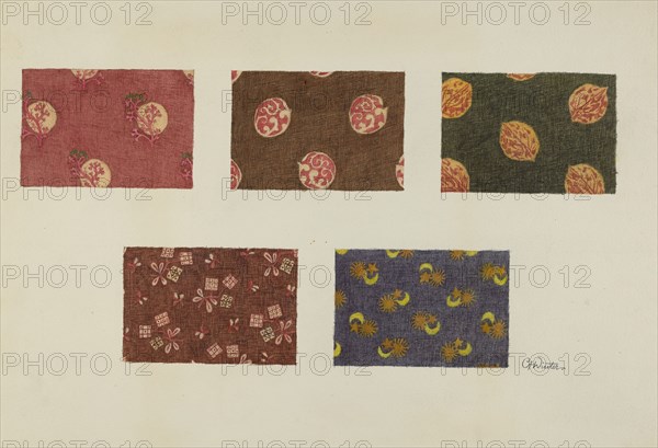 Textile Swatches, c. 1939.