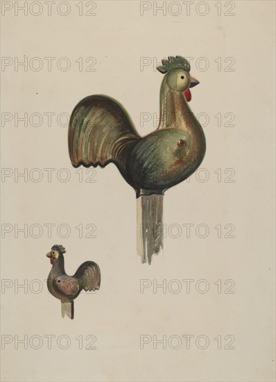 Counterbalance Rooster, c. 1936.