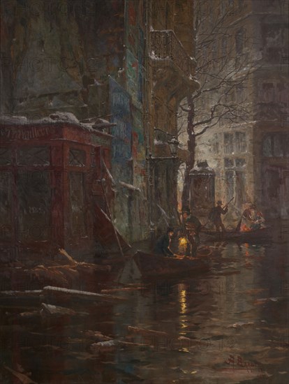 Flood in Paris, January 1910, 1910.
