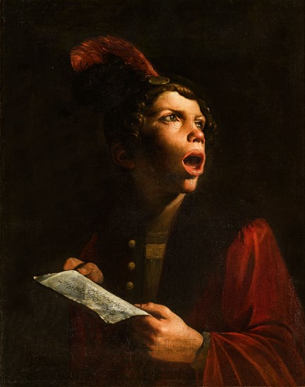 A singer, 1650. Creator: Paolini, Pietro (1603-1682).