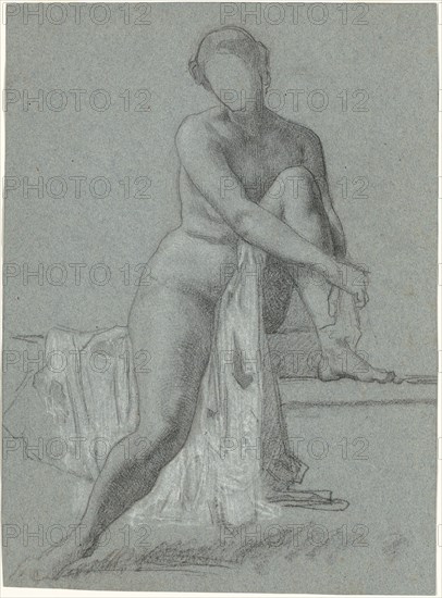 Seated Nude, 1860s-1870s.