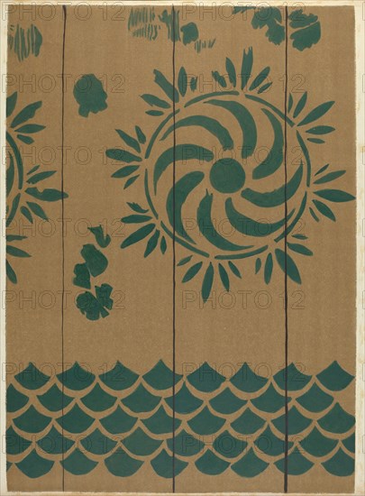 Stencilled Floor, c. 1940.