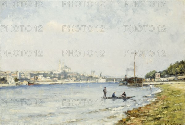 The Seine, in Passy, c1880.