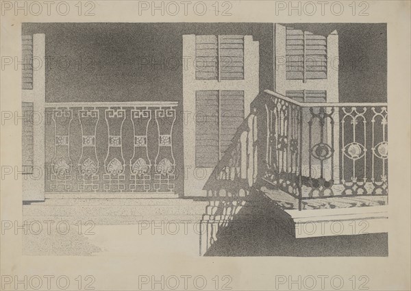 Cast Iron Balcony Rail, c. 1936.