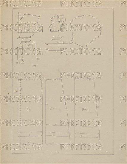 Girl's Dress (Pattern), c. 1937.