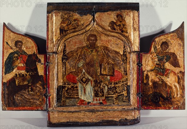 Portable triptych of Saint Nicholas.