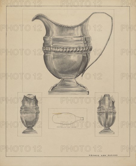 Silver Creamer, 1935/1942.