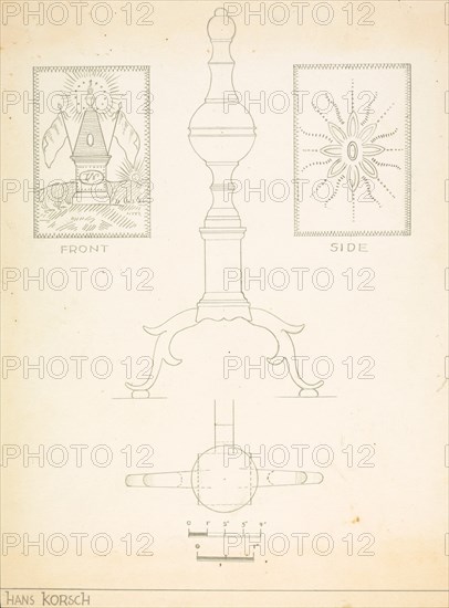 Andiron (one of pair), 1935/1942.