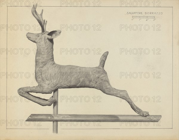 Deer Weather Vane, c. 1938.