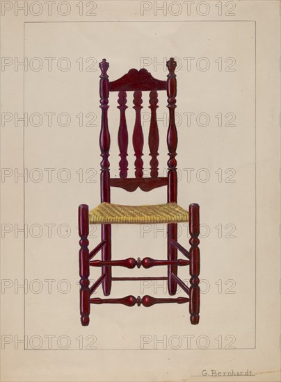 Baluster Back Chair, c. 1936.