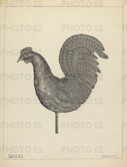 Weather Vane Finial, c. 1937.