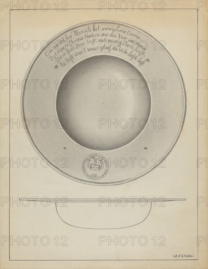 Silver Baptismal Basin, c. 1936.