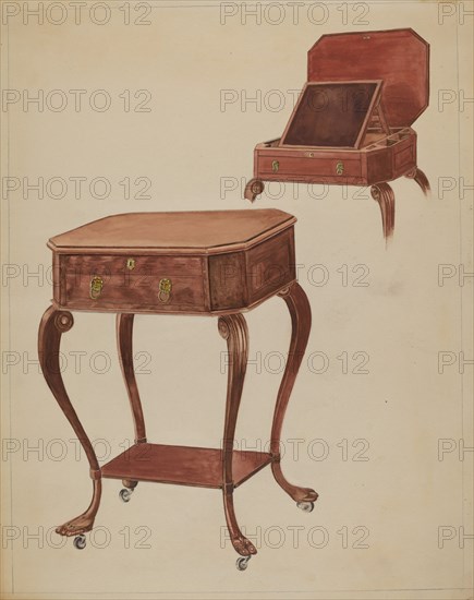 Writing or Sewing Table, c. 1936.