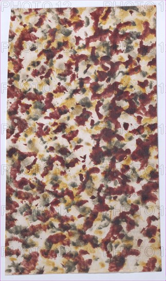 Sheet with marbled pattern, 19th century.