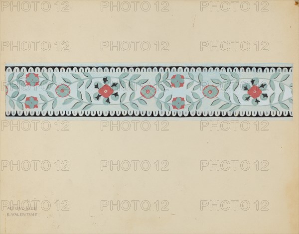 Wall Paper Border, c. 1936.