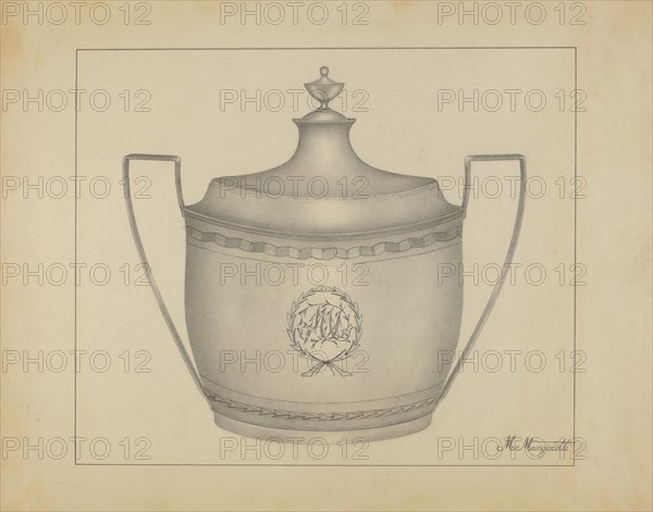 Silver Sugar Bowl, c. 1937.