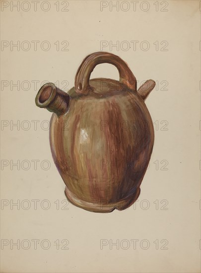 Pa. German Cider Jug, c. 1938.