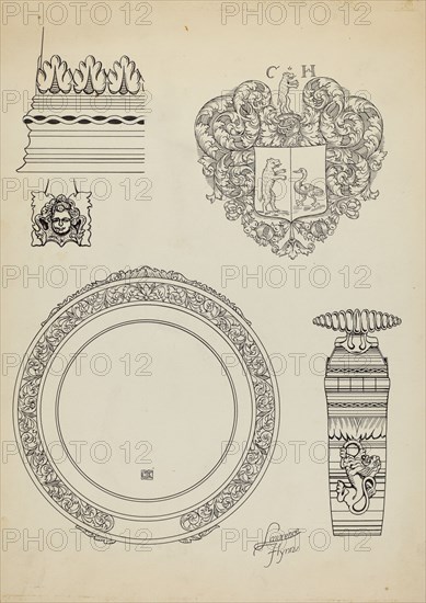 Silver Tankard: Detail, c. 1936.