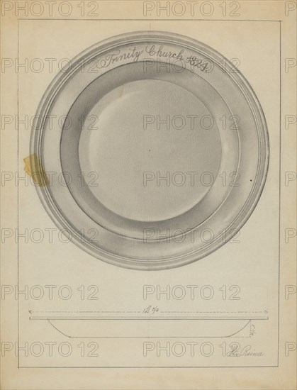 Silver Baptismal Basin, 1935/1942.