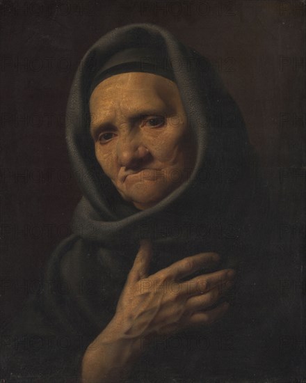 Portrait of an old woman.