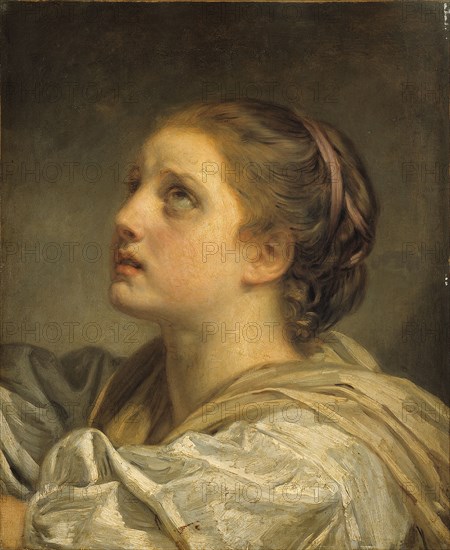 Tête de jeune femme, c1775.