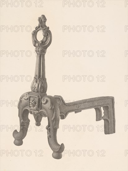 Andiron (one of pair), c. 1941.