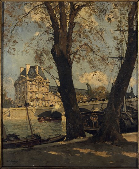 Frigate at Pont Royal, before 1883.