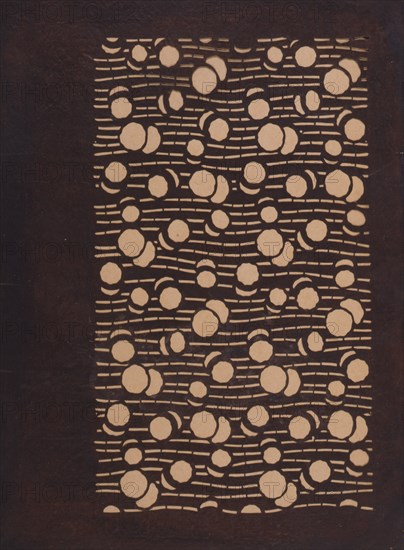 Katagami stencil, between 1900 and 1952.