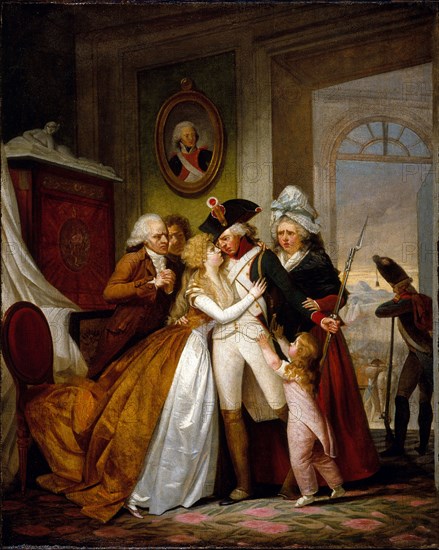 Departure of the volunteer, around 1793.