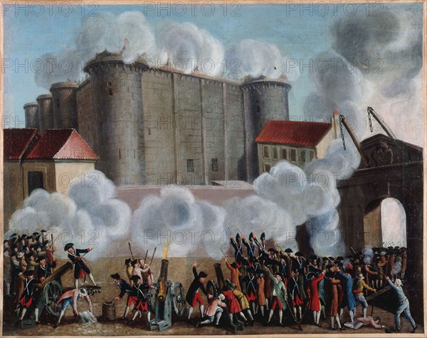 Storming of the Bastille, July 14, 1789.