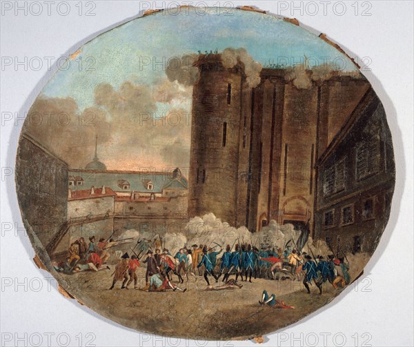 Storming of the Bastille, July 14, 1789.